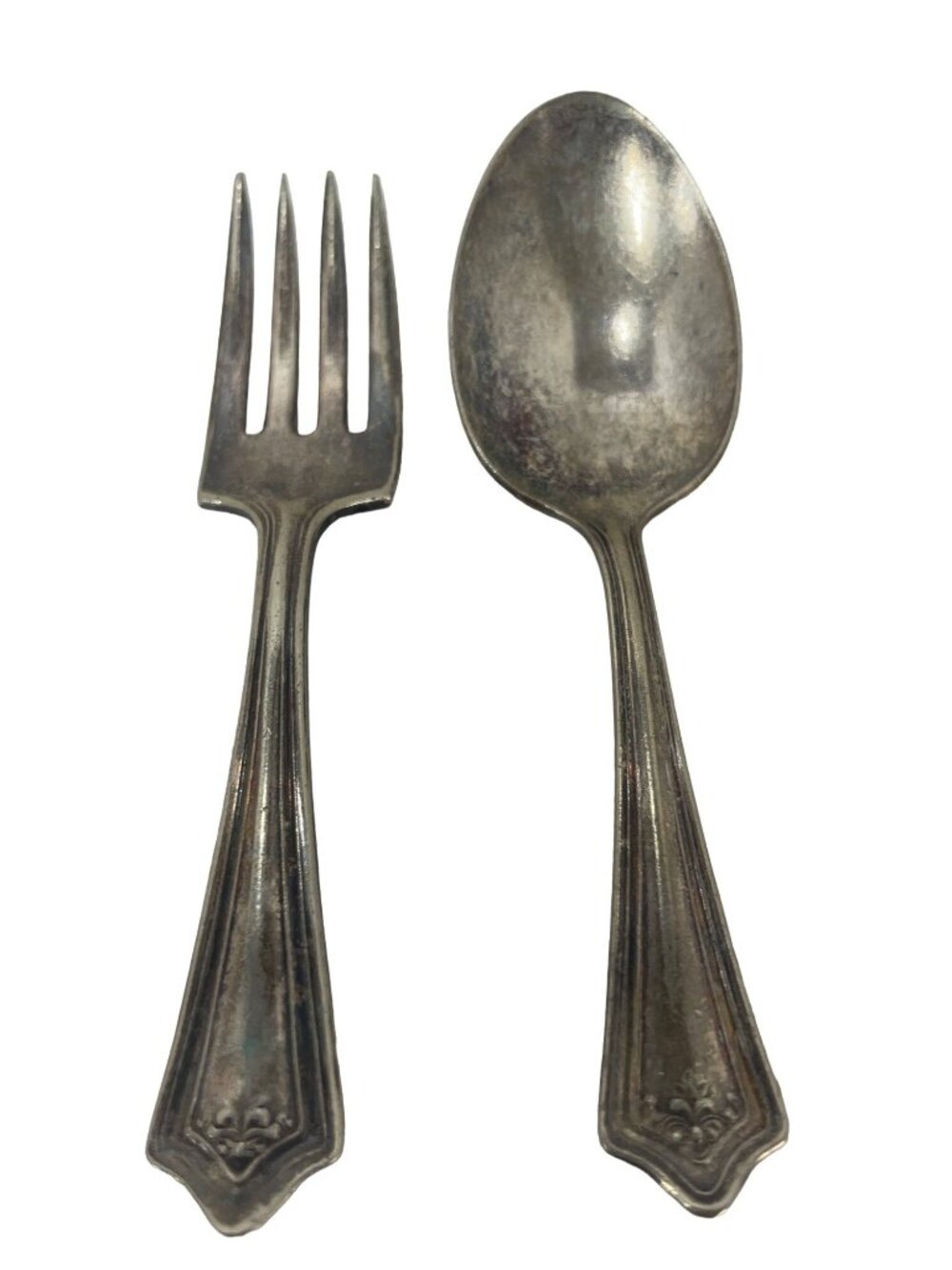 Childs Size Spoon and Fork Antique Elizabeth Silverplate 1918 Wm A. Rogers Mfg.